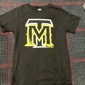 Black and Yellow Graphic Kids Tee